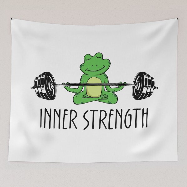 Item preview, Inner strength - frog designed and sold by taffy-lemonade.