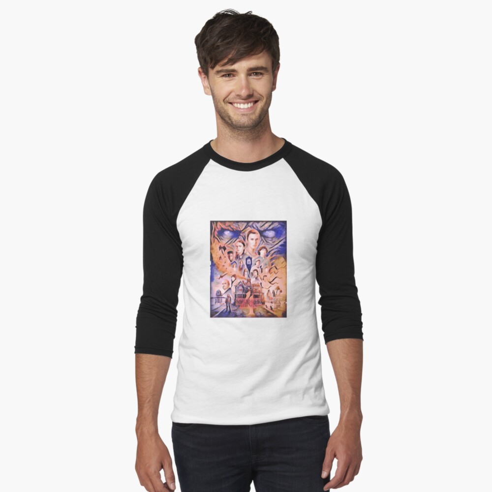 Item preview, Baseball ¾ Sleeve T-Shirt designed and sold by darfeuille.