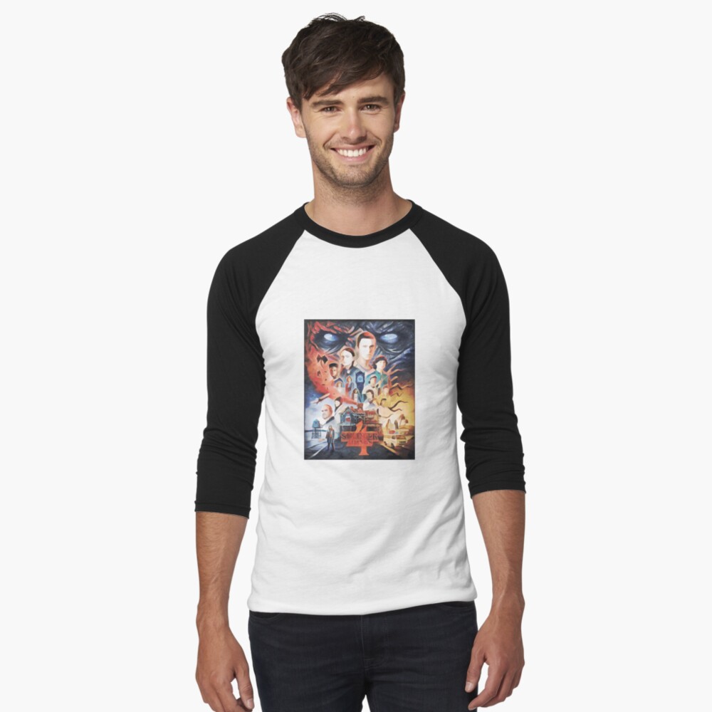 Item preview, Baseball ¾ Sleeve T-Shirt designed and sold by darfeuille.