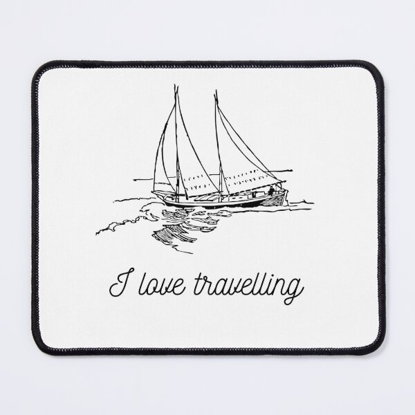 Item preview, Sailboat - I love traveling designed and sold by GRINspiration.