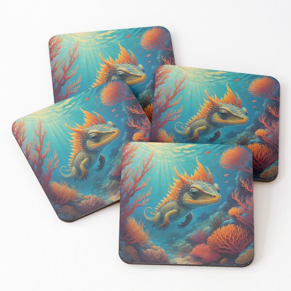 Item preview,  Fiery Lizard Exploring the Ocean’s Depths designed and sold by greygoul.