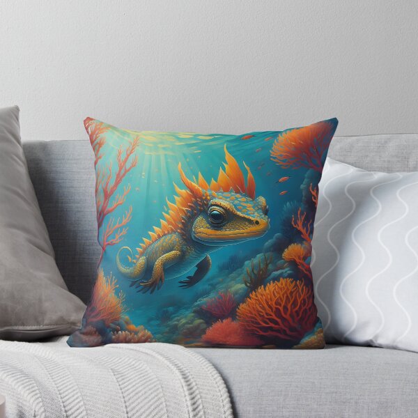Item preview,  Fiery Lizard Exploring the Ocean’s Depths designed and sold by greygoul.