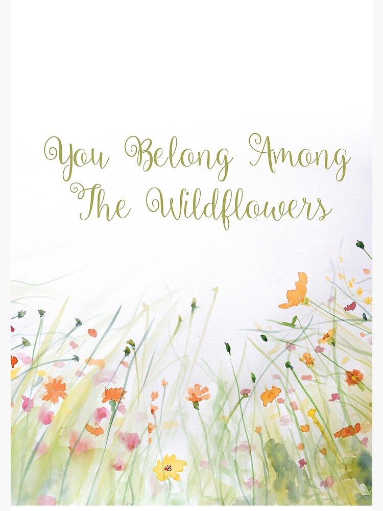 Watercolor Flower Painting with Mint Green Leaves by KarenBrake