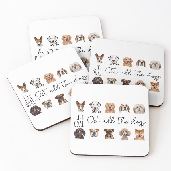Item preview, Life Goals : Pet All The Dogs designed and sold by MTurnerShop.