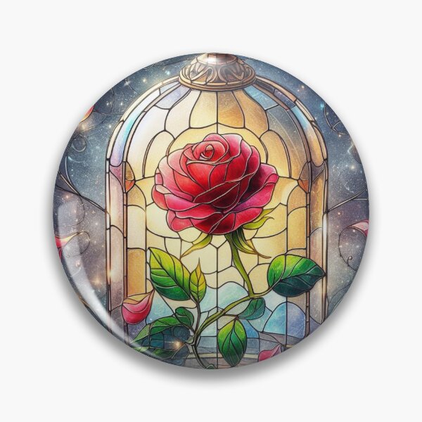 Item preview, Enchanted Rose Stained Glass designed and sold by CutenCuttable.
