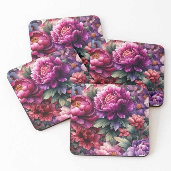 Item preview, "Lush Peony Garden Artwork Print designed and sold by mymagicstoreus.