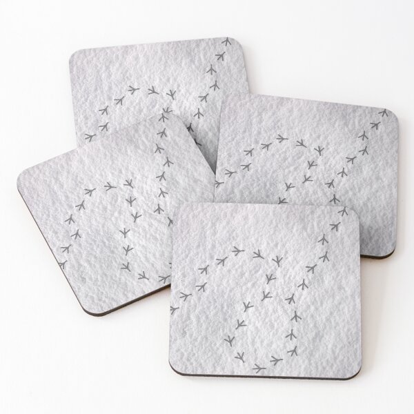 Item preview, Cute bird footprint, bird paws steps on snow designed and sold by EMMonovi.