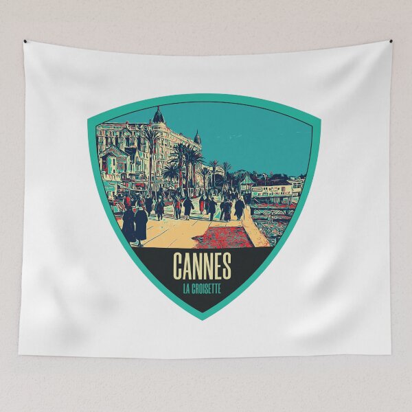 Item preview, Retro-vintage illustration of Cannes La Croisette, French Riviera designed and sold by Lemomo-artworks.