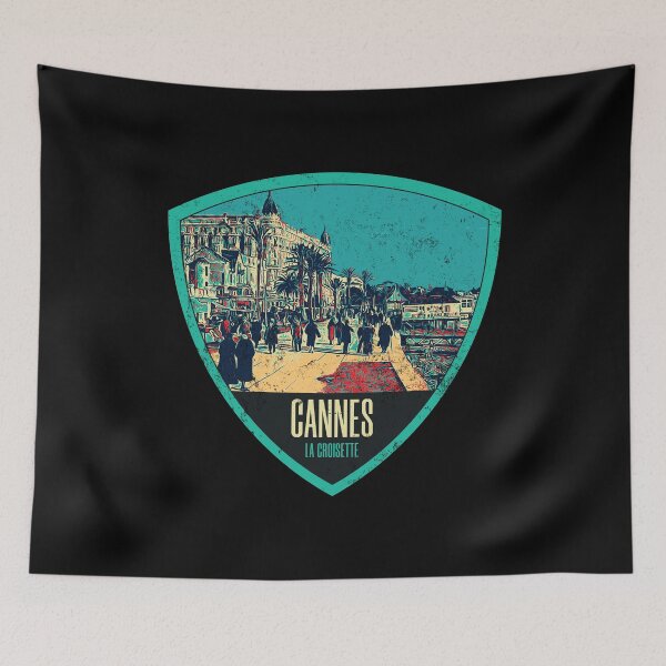 Item preview, Retro-vintage illustration of Cannes La Croisette, French Riviera designed and sold by Lemomo-artworks.
