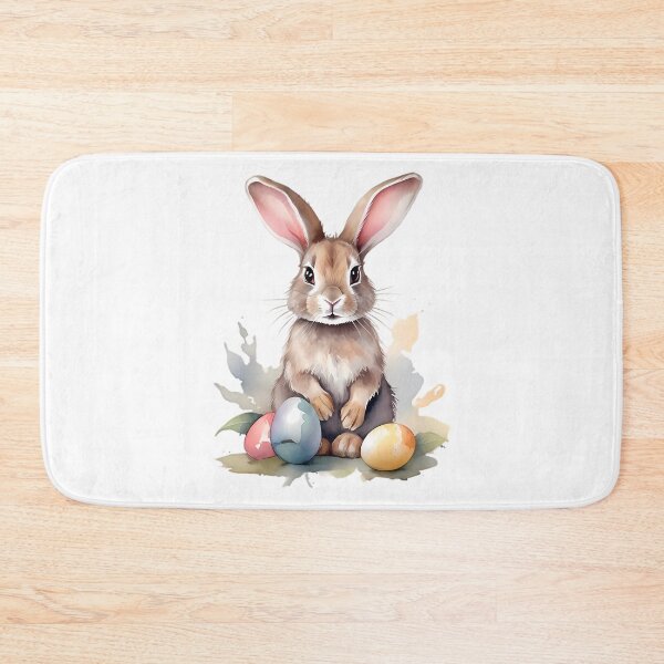 Item preview, the Easter bunny with Easter eggs, watercolor designed and sold by CreativeSparkzz.