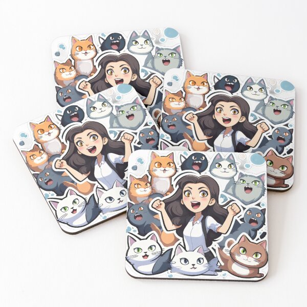 Item preview, Woman Yelling and Cats designed and sold by Chroma Artis.
