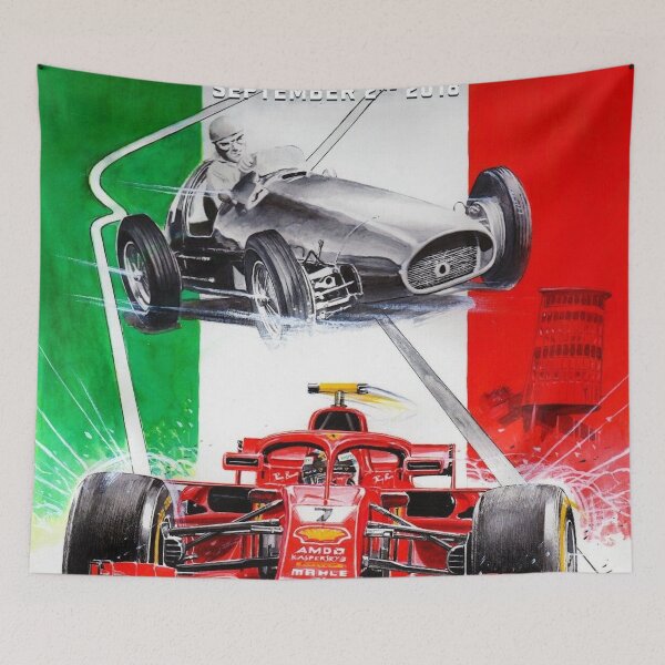 Item preview, Monza Grand Prix 2018 Poster - Dramatic F1 Italian GP Art designed and sold by Road To Track.