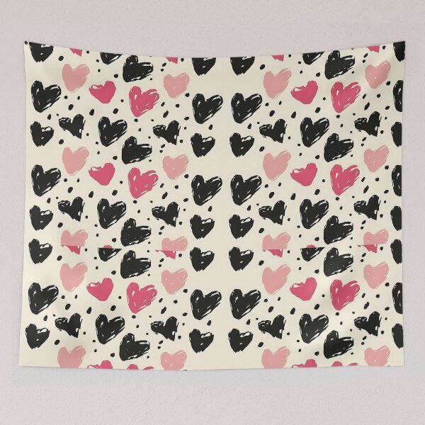 Item preview, Retro Valentine Leopard Hearts designed and sold by VIBEARTZDESIGN.