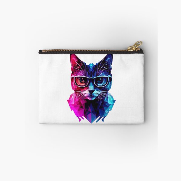 Item preview, Geek cat colorful painting designed and sold by GeekWardrobe.