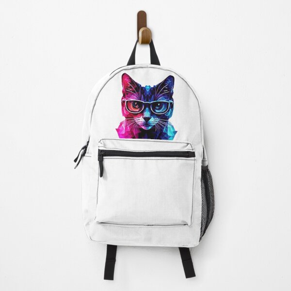 Item preview, Geek cat colorful painting designed and sold by GeekWardrobe.
