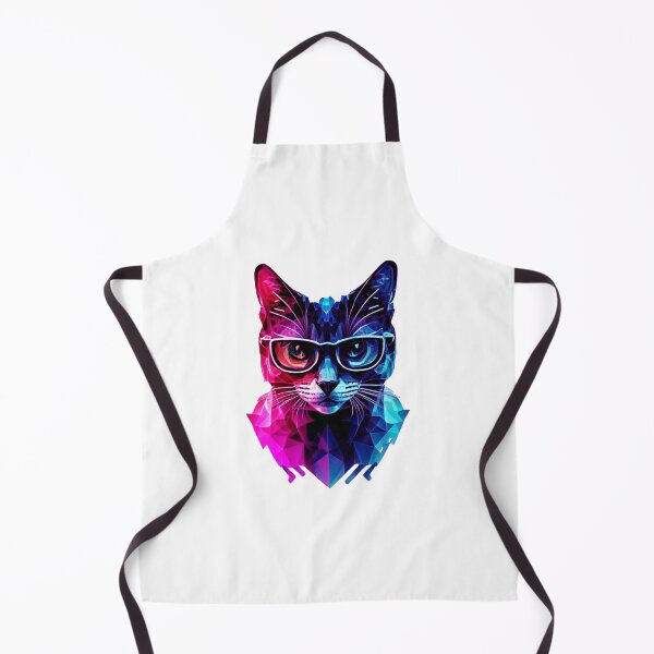 Item preview, Geek cat colorful painting designed and sold by GeekWardrobe.