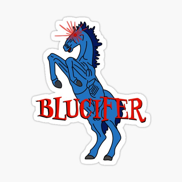 Item preview, Blucifer the Blue Mustang designed and sold by Kalliestorm.