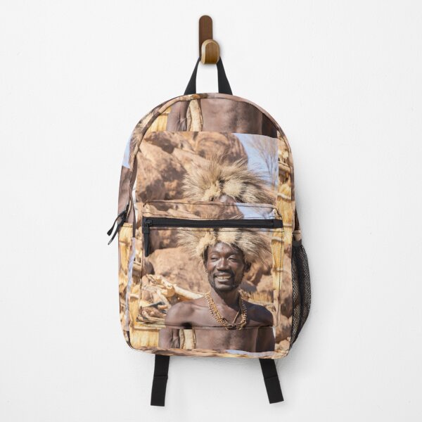 Item preview, Namibia. Damara Living Museum. Portrait of a Smiling Man in the Fur Hat. designed and sold by vadim19.