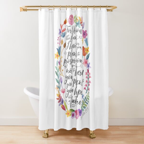 Hope and A Future | Jeremiah 29:11 Shower Curtain
