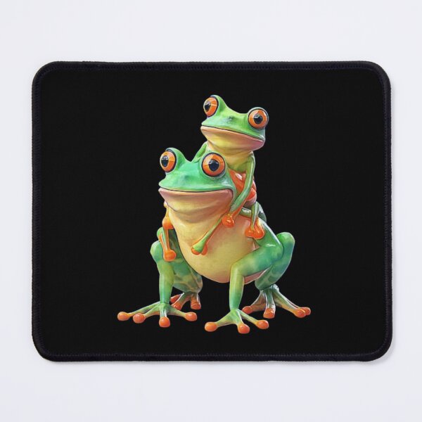 Item preview, Funny frog carrying his son on his back , for frog lovers designed and sold by love3617.