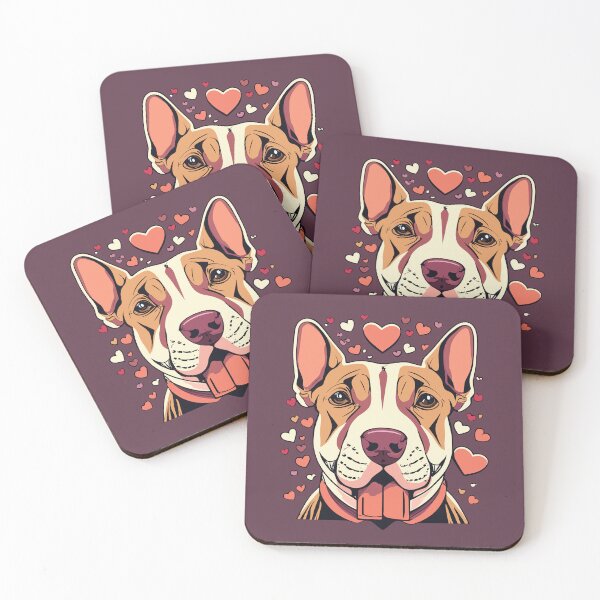 Item preview, Bull Terrier Love on Valentine's Day designed and sold by VoyteksDesigns.
