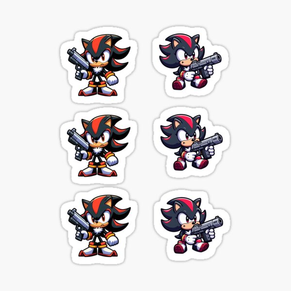 Shadow The Hedgehog Stickers for Sale