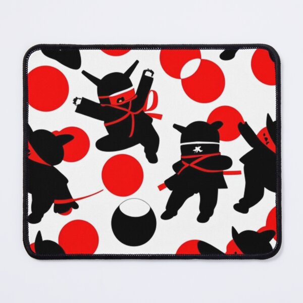 Item preview, Red and black little ninja pattern designed and sold by Roxburylane.