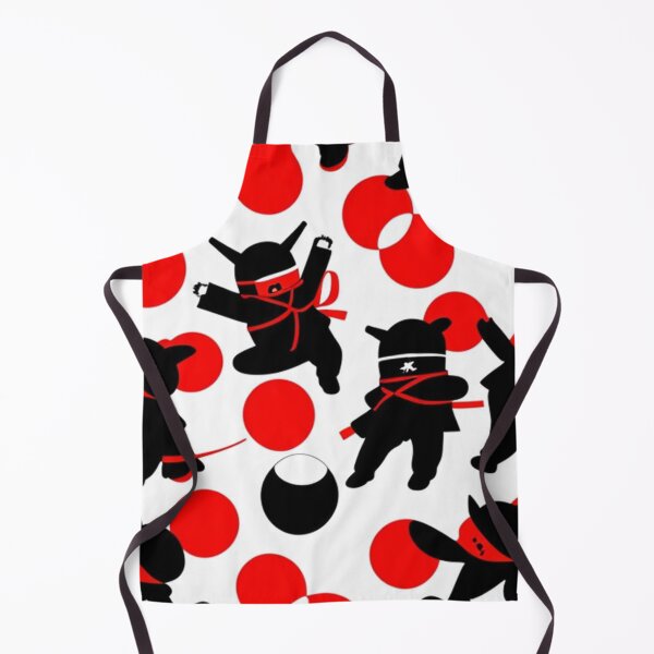Item preview, Red and black little ninja pattern designed and sold by Roxburylane.