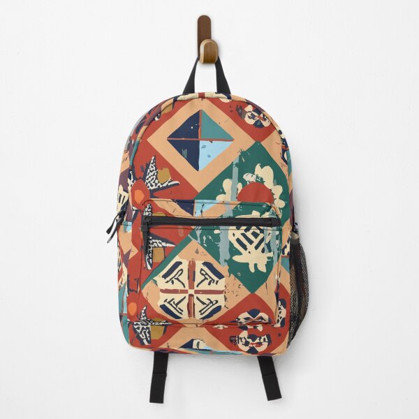 Item preview, abstract ethnic patchwork pattern designed and sold by kadryshop.