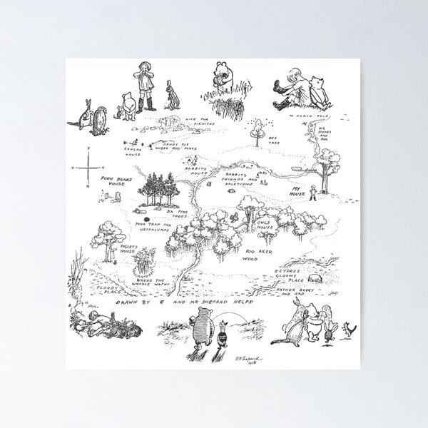 100 Aker Wood Poster