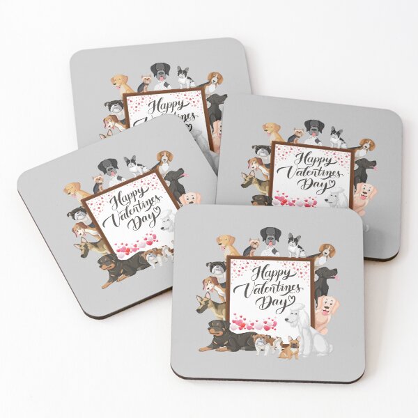 Item preview, Happy Valentine's day _ dogs designed and sold by Jemsruk.
