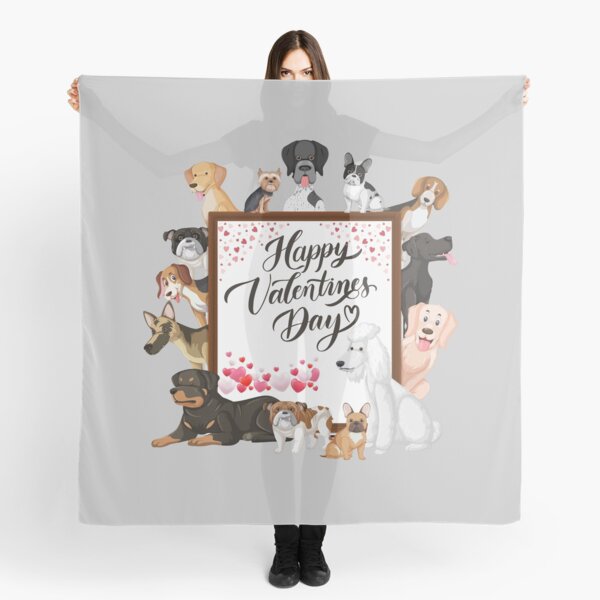 Item preview, Happy Valentine's day _ dogs designed and sold by Jemsruk.