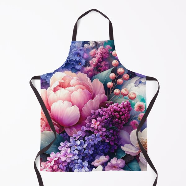 Item preview, "Lush Peony, Lilac And Baby Breath Garden Artwork Print designed and sold by mymagicstoreus.