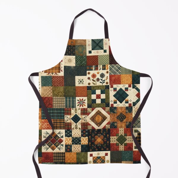 Item preview, Fall Patchwork Pattern designed and sold by PinUpPizzazz.