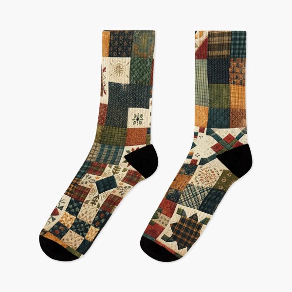 Item preview, Fall Patchwork Pattern designed and sold by PinUpPizzazz.