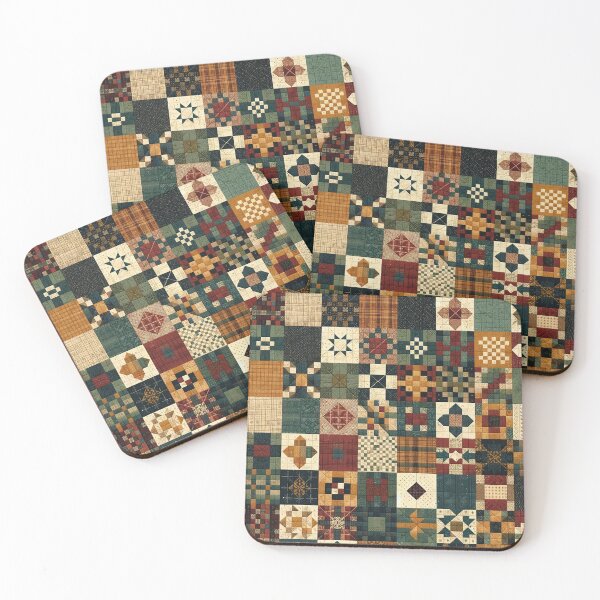 Item preview, Autumn Patchwork Pattern designed and sold by PinUpPizzazz.