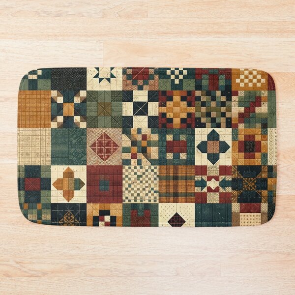 Item preview, Autumn Patchwork Pattern designed and sold by PinUpPizzazz.