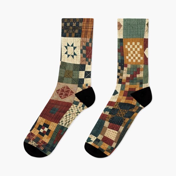 Item preview, Autumn Patchwork Pattern designed and sold by PinUpPizzazz.