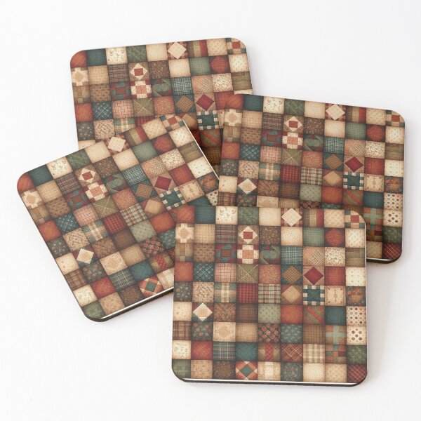 Item preview, Fall Patchwork Pattern designed and sold by PinUpPizzazz.