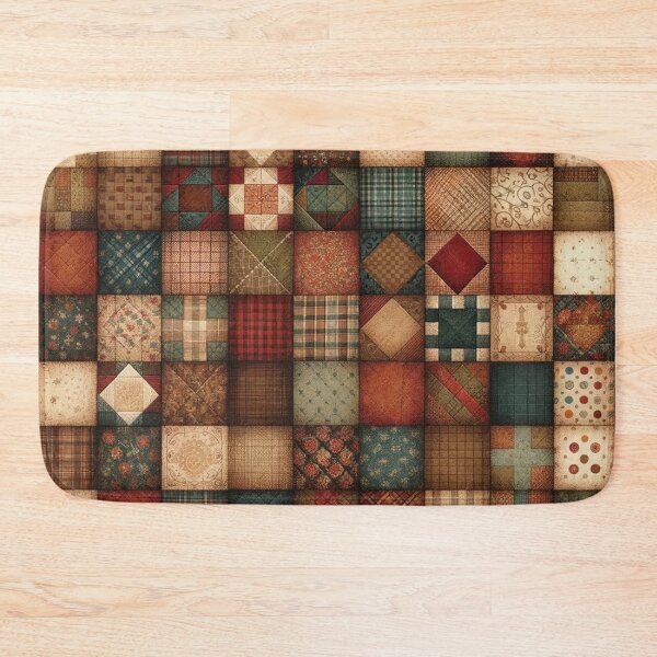 Item preview, Fall Patchwork Pattern designed and sold by PinUpPizzazz.