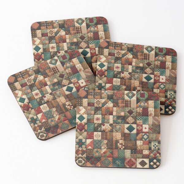 Item preview, Autumn Patchwork Pattern designed and sold by PinUpPizzazz.