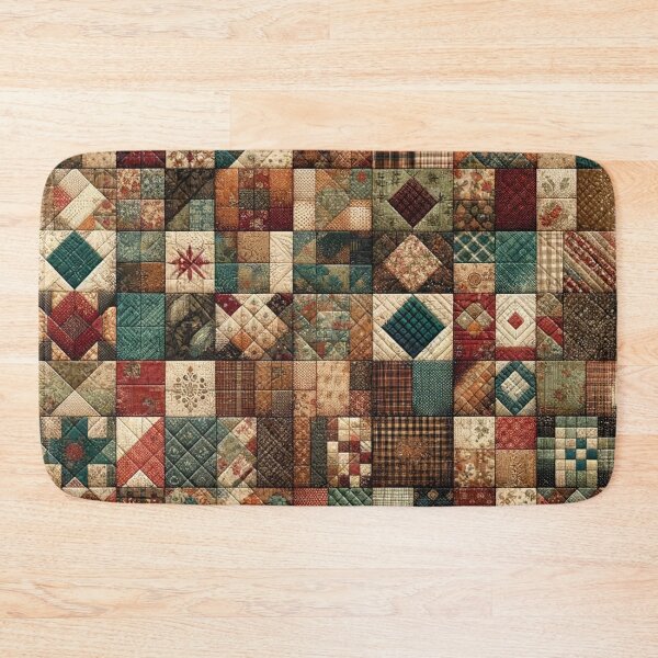 Item preview, Autumn Patchwork Pattern designed and sold by PinUpPizzazz.