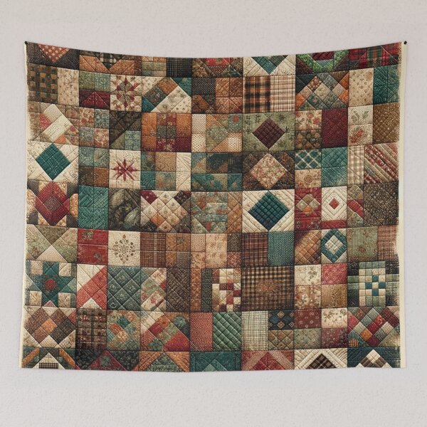 Item preview, Autumn Patchwork Pattern designed and sold by PinUpPizzazz.