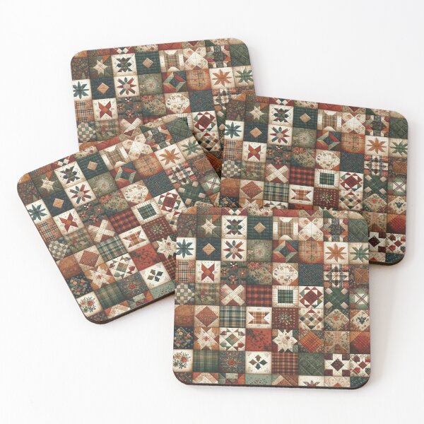 Item preview, Autumn Patchwork Pattern designed and sold by PinUpPizzazz.