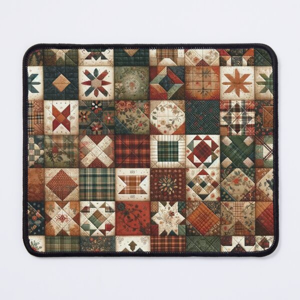 Item preview, Autumn Patchwork Pattern designed and sold by PinUpPizzazz.