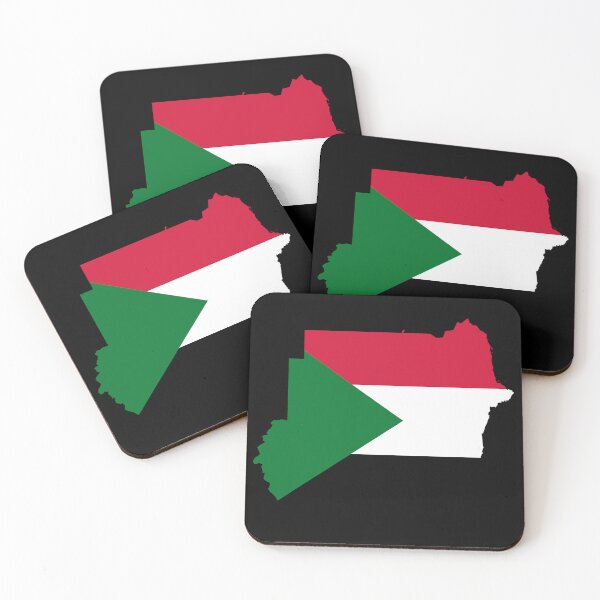 Item preview, Flag Map of Sudan designed and sold by feether-store.