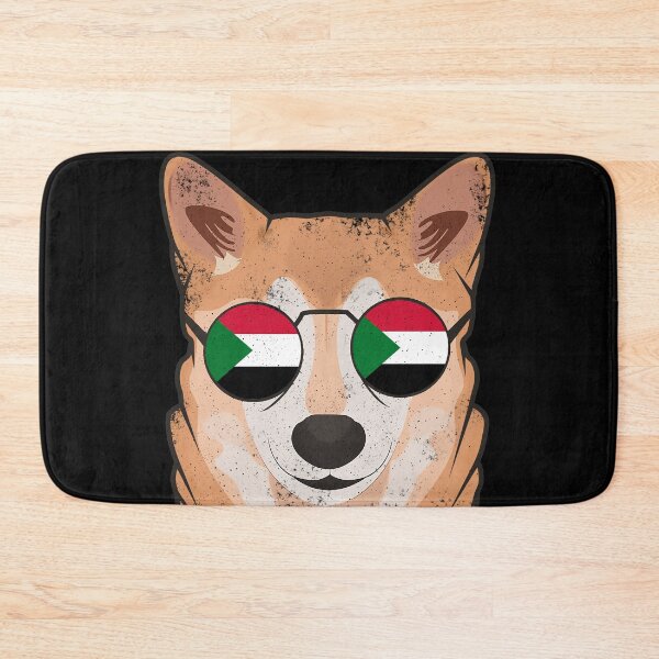 Item preview, Vintage Patriotic Shiba Inu Sudanese Flag designed and sold by feether-store.