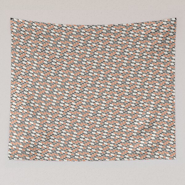 Item preview, Geometrical Pattern black Grey Red on White! designed and sold by ZipperDragon88.