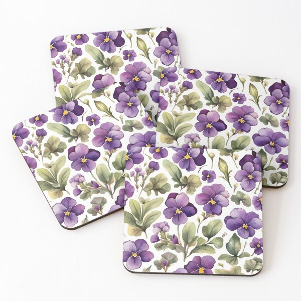 Item preview, Horned violet pattern designed and sold by CreativeSparkzz.