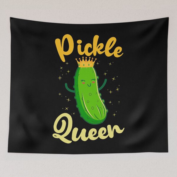 Item preview, Pickle Queen Vegan Gifts Girl Women Funny Cucumber Vegetable designed and sold by MobyStickers.